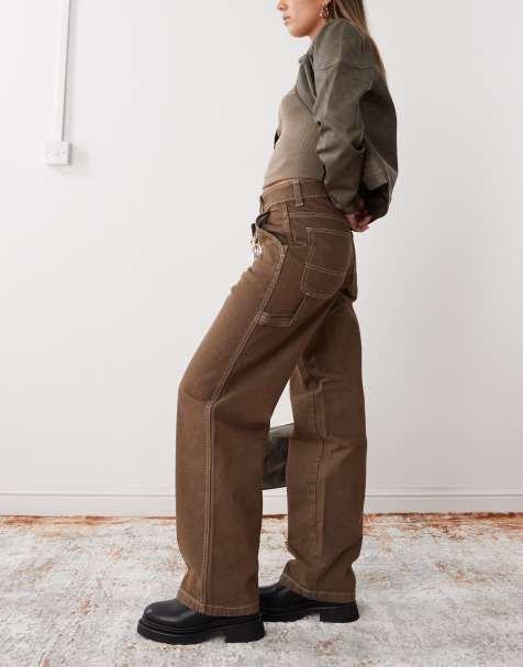 Pantalones marrones de corte recto suelto y estilo carpintero de Dickies - view 1