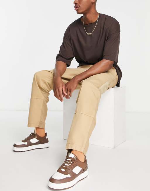 Pantalones marrones de estilo worker con detalle de cordón Medley de Carhartt WIP