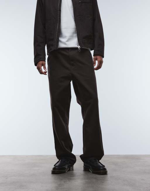 Pantalones marrones de pernera recta Simple de Carhartt WIP, 2 de 5