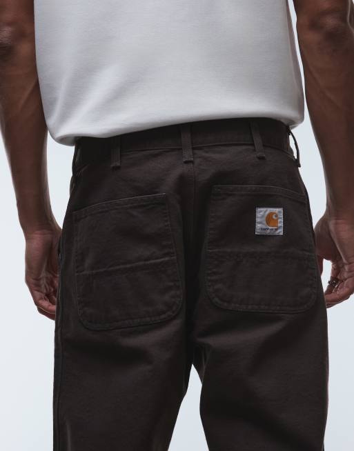 Pantalones marrones de pernera recta Simple de Carhartt WIP, 4 de 5