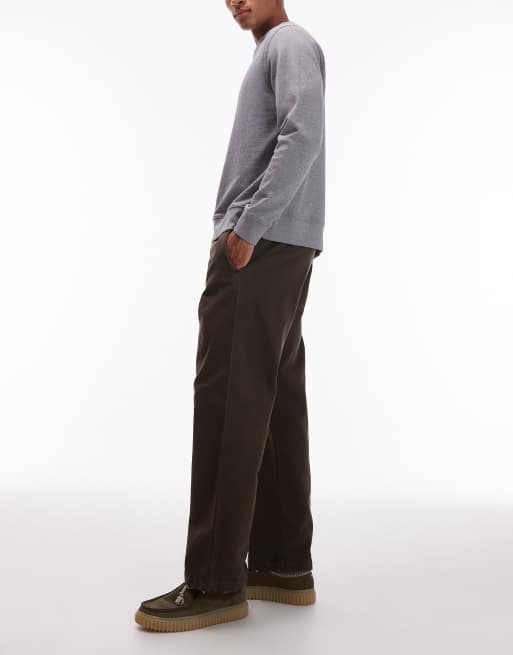 Pantalones marrones sin cierres holgados Floyde de Carhartt WIP, 3 de 5