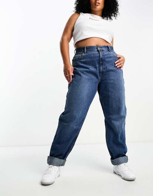 Pantalones medio holgados de ASOS DESIGN Curve |