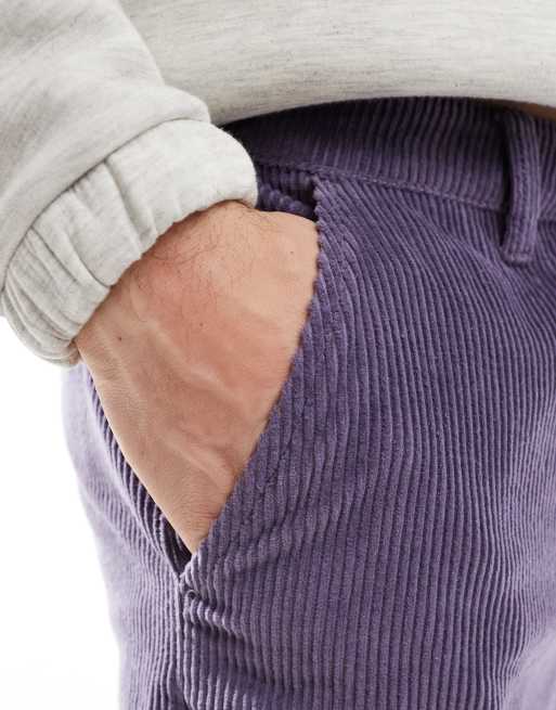 Pantalones morados muy holgados de pana de ASOS DESIGN , 3 de 5