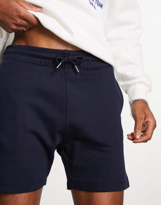 Pantalones muy cortos azul marino de corte pitillo de punto de ASOS DESIGN, 2 de 4
