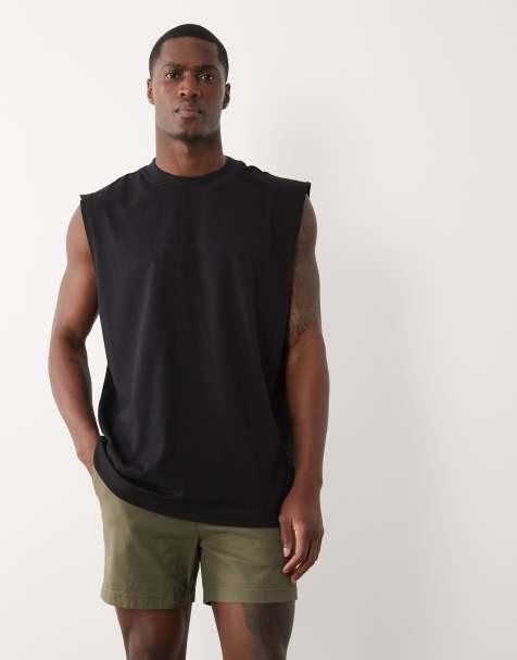 Pantalones muy cortos chinos caquis de corte pitillo de ASOS DESIGN - view 1