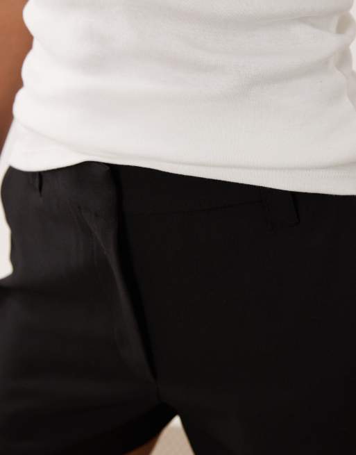 Pantalones muy cortos de sastre negros de ASOS DESIGN, 3 de 5