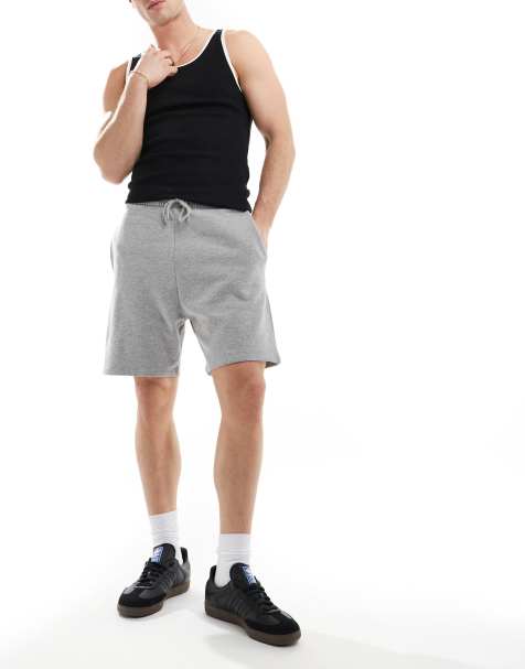 Pantalones muy cortos gris jaspeado de corte slim de ASOS DESIGN - view 1
