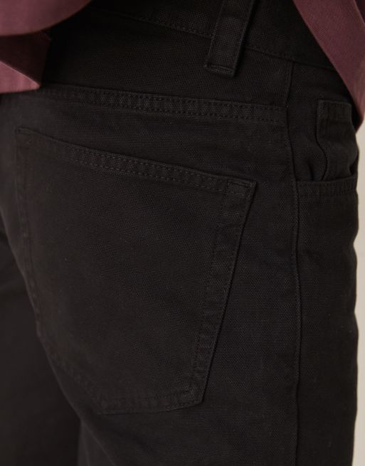 Pantalones negro lavado de corte ancho acampanado de ASOS DESIGN, 4 de 5
