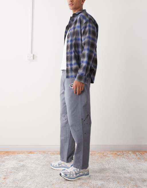 Pantalones negro lavado de corte suelto Moleskin de Aape by A Bathing Ape, 3 de 5