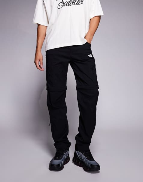 Pantalones negro TNF de corte tapered estándar con diseño convertible Exploration de The North Face - view 1