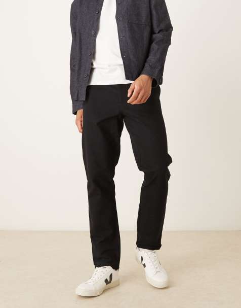 Pantalones negro topo de corte slim de ASOS DESIGN - view 1