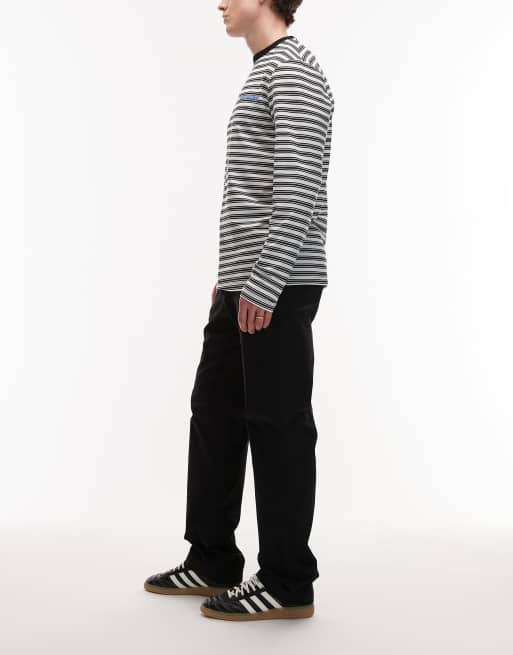 Pantalones negros básicos de sarga de Tommy Hilfiger, 3 de 5
