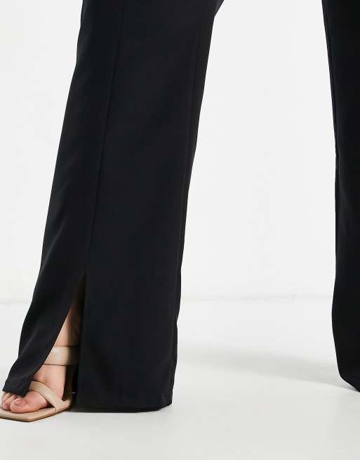 Pantalones negros con abertura delantera de Outrageous Fortune Plus, 3 de 4