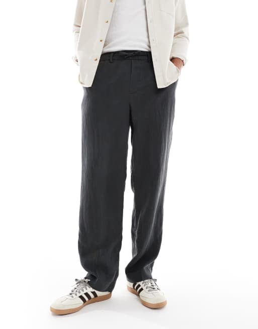 Pantalones negros con cordón ajustable de tejido ligero de Jack & Jones, 4 de 5