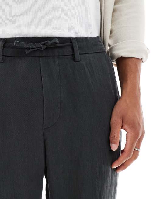 Pantalones negros con cordón ajustable de tejido ligero de Jack & Jones, 5 de 5