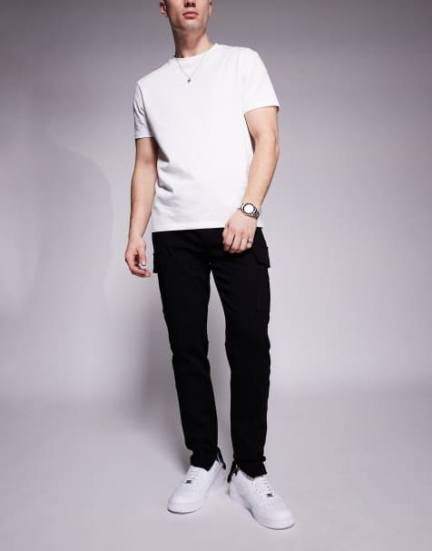 Pantalones negros con detalles cargo de Sixth June - view 1