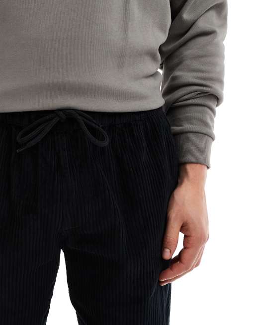 Pantalones negros de corte ancho sin cierres de pana Bill de Jack & Jones, 2 de 5