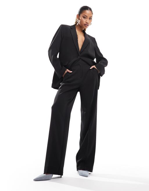 Pantalones negros de corte sartorial de NA-KD (parte de un conjunto)