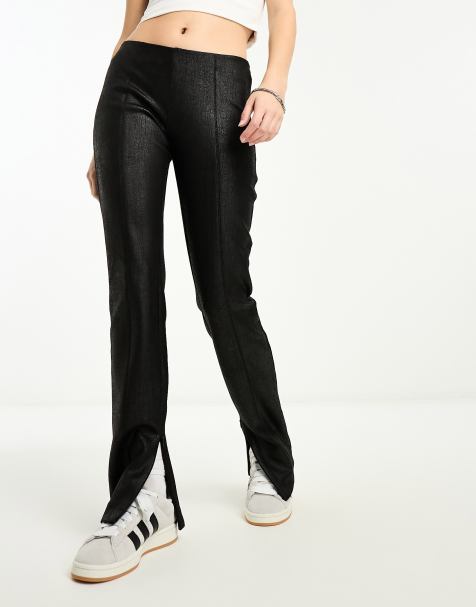 Leggings capri para yoga negros de talle alto de tejido suave al tacto Icon  de ASOS 4505