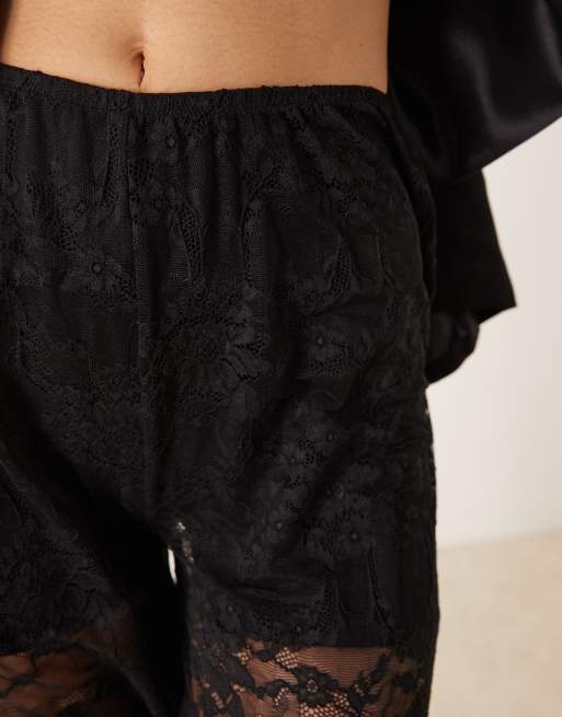 Pantalones negros de encaje de Gina Tricot, 4 de 5