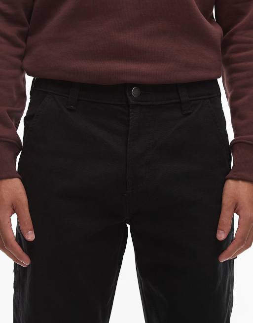 Pantalones negros de estilo carpintero de lona de Dickies, 4 de 5