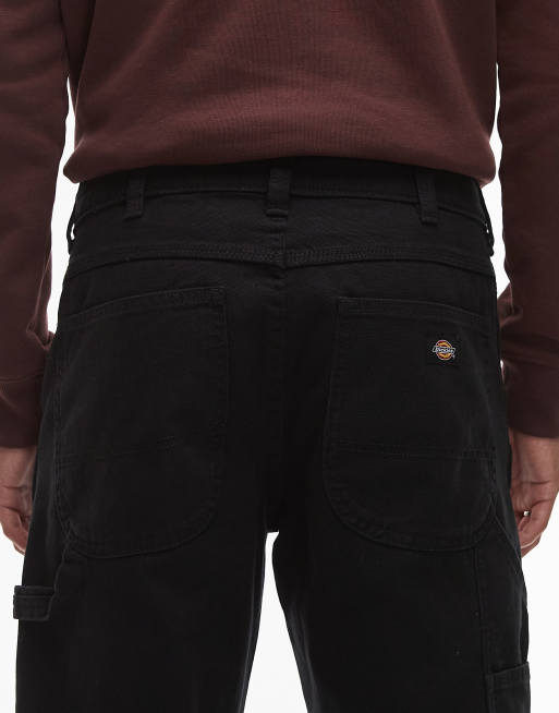 Pantalones negros de estilo carpintero de lona de Dickies, 5 de 5