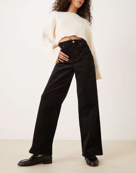 Pantalones negros de pana Tokyo de JJXX - view 1