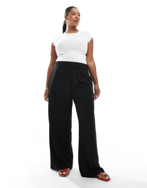 Pantalones negros de pernera ancha de Only Curve - view 1
