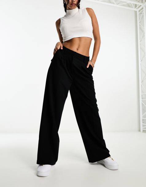 Pantalones negros de sastre de corte holgado de COLLUSION - view 1