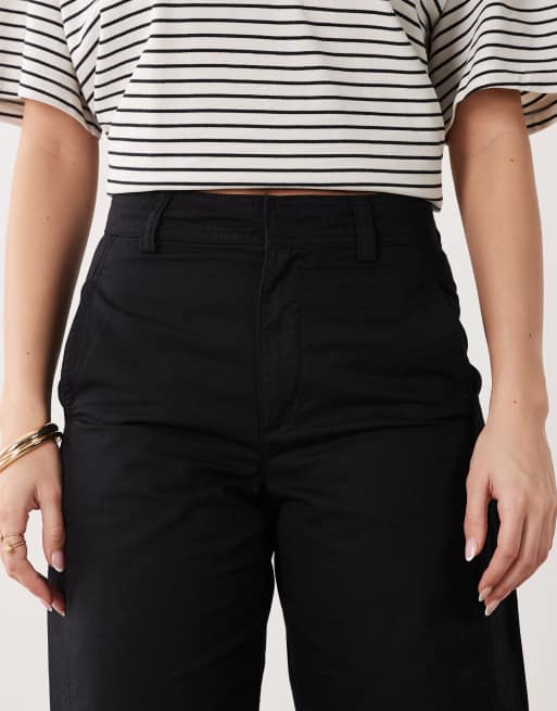 Pantalones negros de talle alto y pernera barrel de JDY, 3 de 5