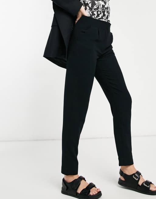 Pantalones negros de tiro alto y pernera recta de JDY, 4 de 4
