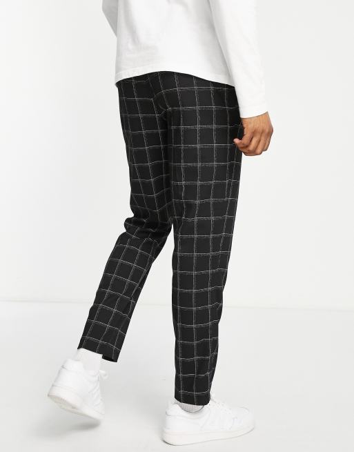 Pantalones negros holgados a cuadros de River Island, 2 de 4