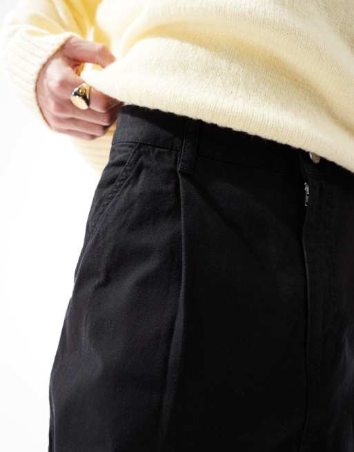 Pantalones negros holgados y extragrandes de lona de ASOS DESIGN , 5 de 5