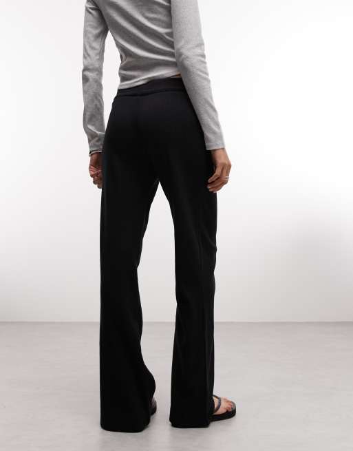 Pantalones negros para yoga de tejido gofrado de COLLUSION, 4 de 5