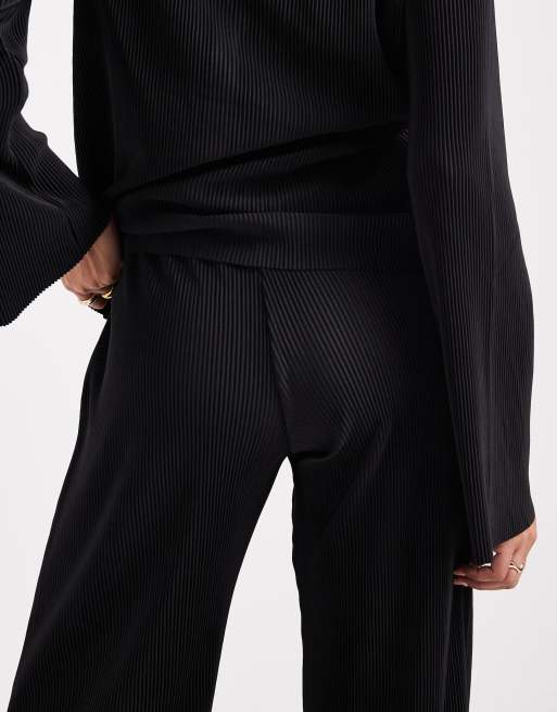 Pantalones negros plisados de pernera recta de Mamalicious Maternity (parte de un conjunto), 5 de 5