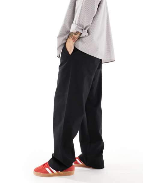 Pantalones negros sueltos de lino de ONLY & SONS - view 1