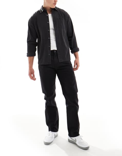 Pantalones negros utilitarios de corte recto de lona de la colección cápsula Workwear 505 de Levi's - view 1