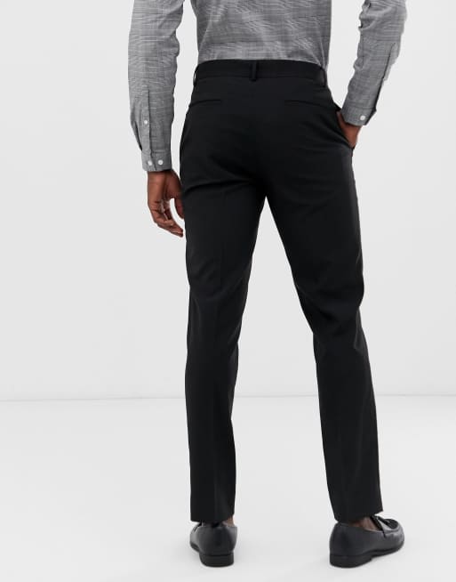 Pantalones pitillo de traje en negro de ASOS DESIGN, 2 de 4