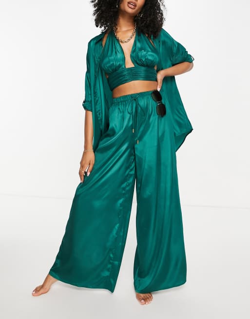 Pantalones playeros verdes de Candypants (parte de un conjunto)