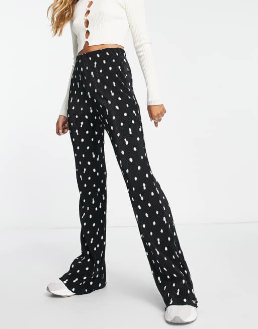 Pantalones plisados con de lunares de Mango (parte de un | ASOS