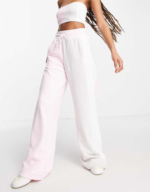 Pantalones rosas de pernera ancha con diseño color block Summer Rave de adidas Originals