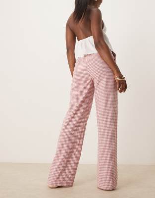 Vichy Rosa Zara Pantalon Cuadros Vichy Pantalones Rosas Y Blancos
