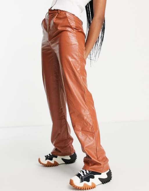 Pantalones teja de pernera ancha de poliuretano de Heartbreak (parte de un conjunto)