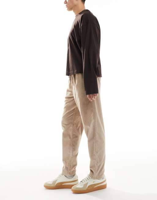 Pantalones tostado oscuro sin cierres de pana de New Look, 3 de 5