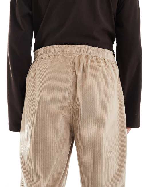 Pantalones tostado oscuro sin cierres de pana de New Look, 4 de 5