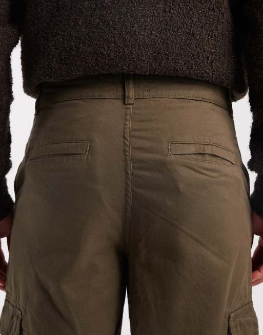 Pantalones verde caqui oscuro cargo holgados de New Look, 5 de 5