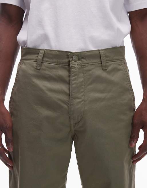 Pantalones verde medio holgados de sarga con acabado tintado XX Chino Authentic de Levi's, 5 de 5
