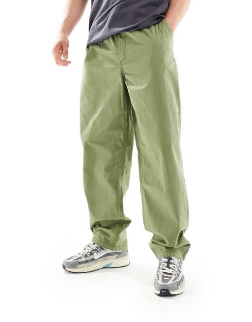 Pantalones verde oliva holgados con cinturilla elástica Range de Vans
