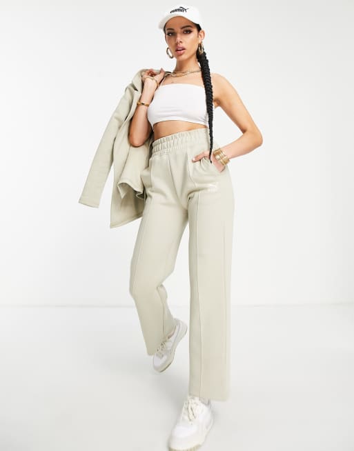 Pantalones verde pálido de pernera recta exclusivos en ASOS de PUM