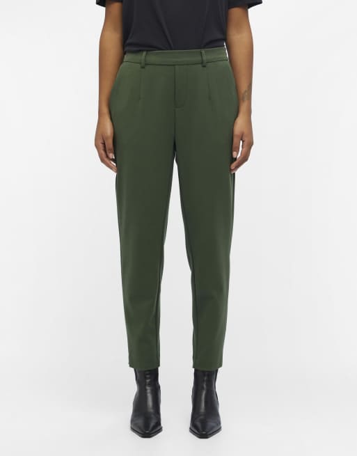 Pantalones verde petate de Object